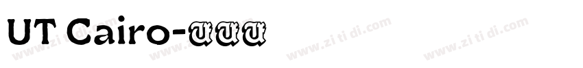 UT Cairo字体转换